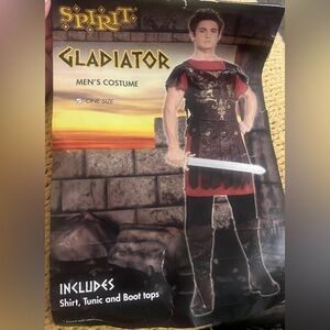 Spirit Halloween Adult Mens
Gladiator Costume~ One Size Fits
Up To Size 44